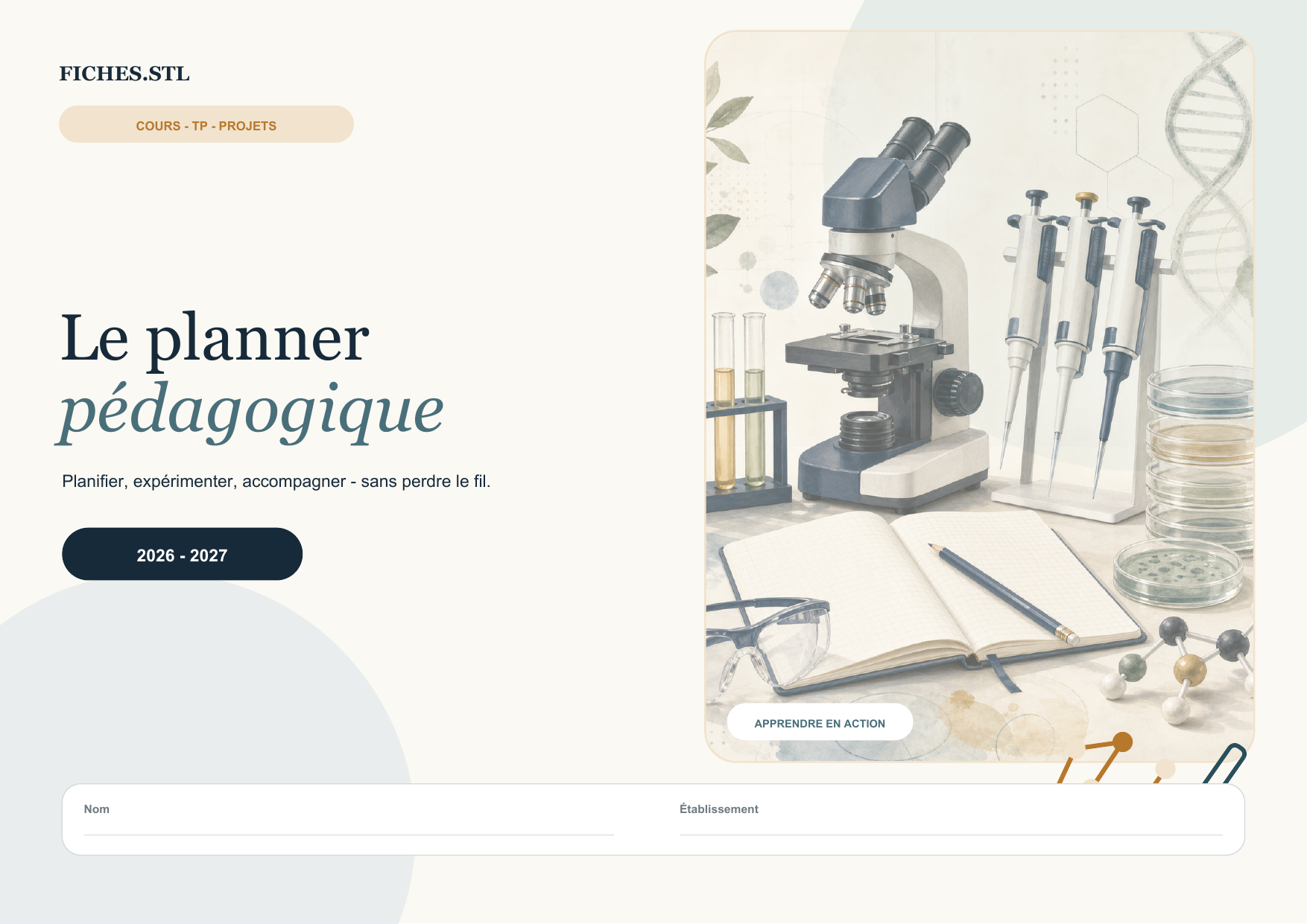 Planner pédagogique édition Neutre
